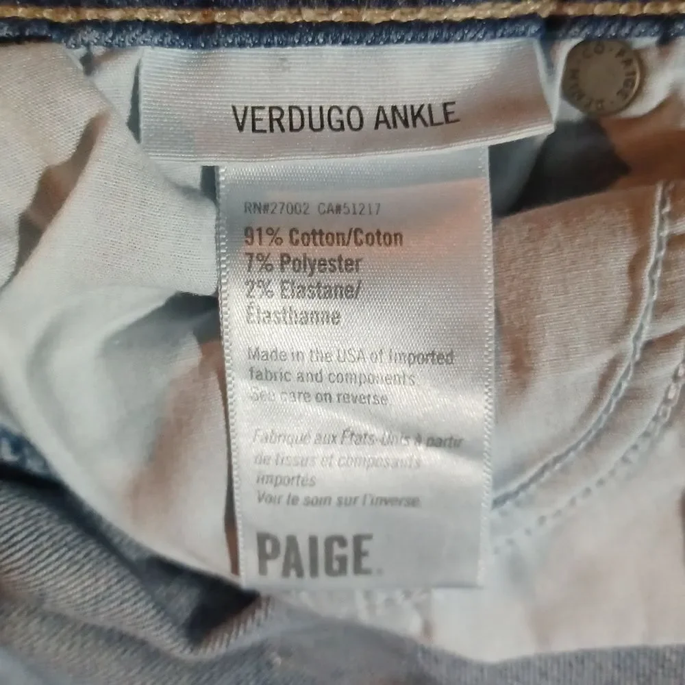 680620...Paige Skinny Jeans 28,  27